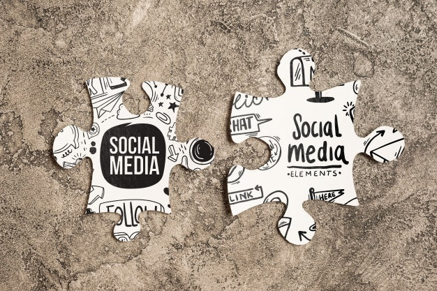 Mockup Of Jigsaw Pieces Psd