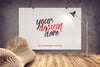 Mockup Of Poster Hanging In A Modern Interior. Psd