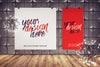 Mockup Of Posters Hanging In A Modern Interior Psd