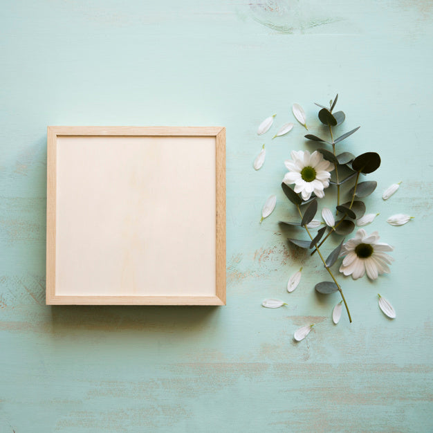 Valentines Day Wooden Frame Mockup
