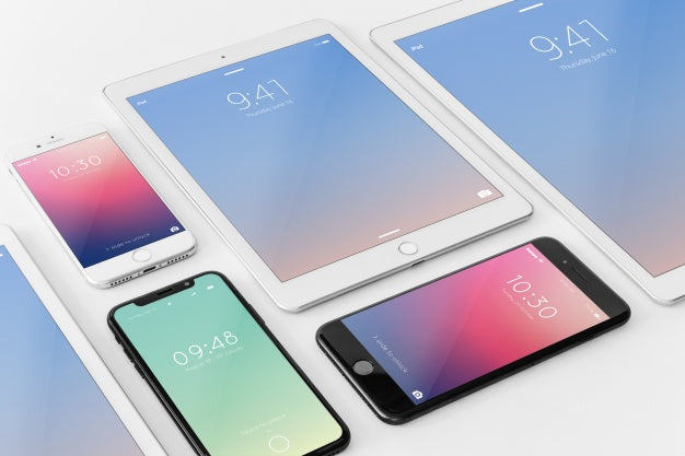 Mockup Of Various Devices Psd