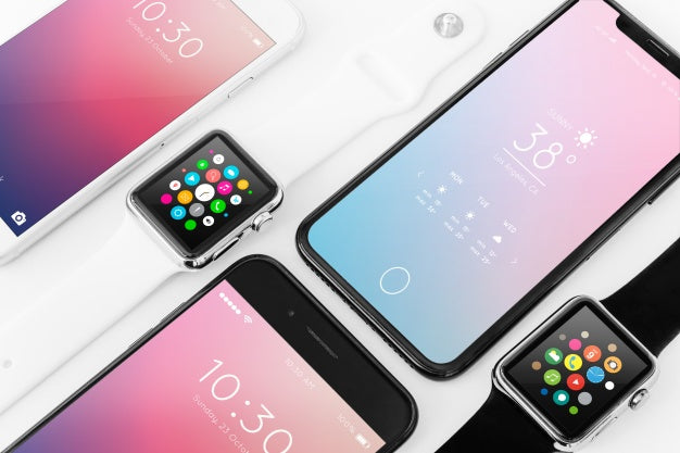 Mockup Of Various Devices Psd