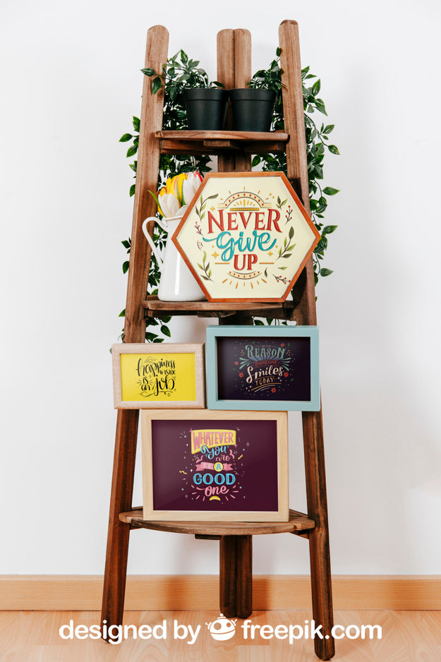 Mockup Of Various Frames Psd