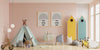 Mockup Poster Frame In Children Room. Nursery Room, Kids Room,Wall Frame Mockup.3D Rendering Psd