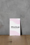 Mockup Poster Leaning On The Wall Psd