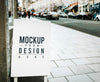 Mockup Poster On The Outside Of A Shop Psd