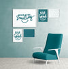 Mockup Wall Frames With Bedroom Chair Psd