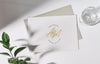 Mockup White Greeting Card With Envelope And Flower. Psd
