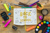 Mockup With Back To School Concept Psd