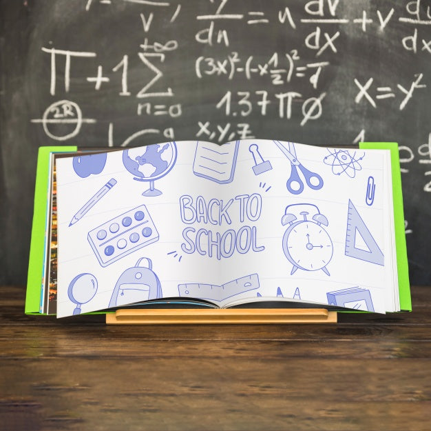 Mockup With Back To School Concept Psd