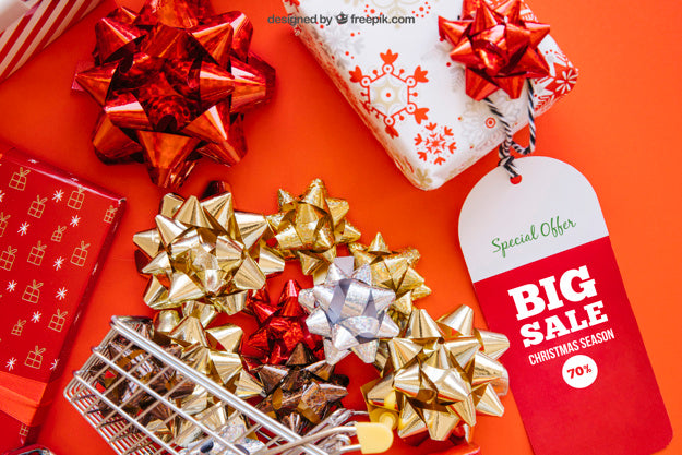 Mockup With Christmtas Design Psd