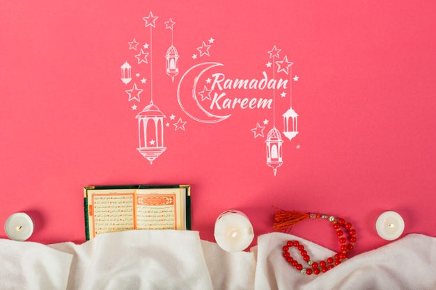Mockup With Ramadan Concept Psd