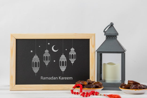 Mockup With Ramadan Concept Psd