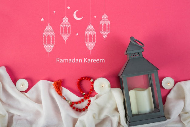 Mockup With Ramadan Concept Psd
