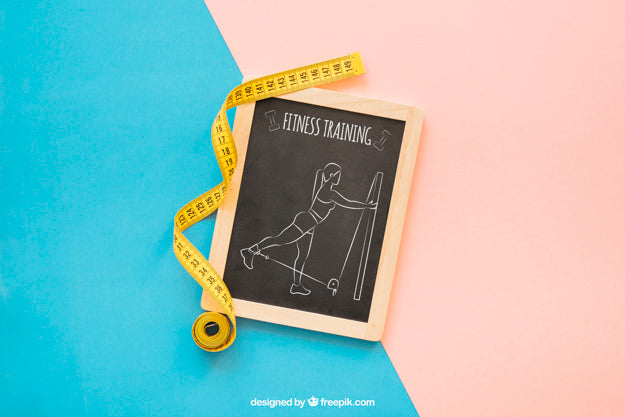 Mockup With Slate And Tape Measure Psd