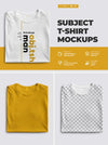 Mockups Front T-Shirts. Psd