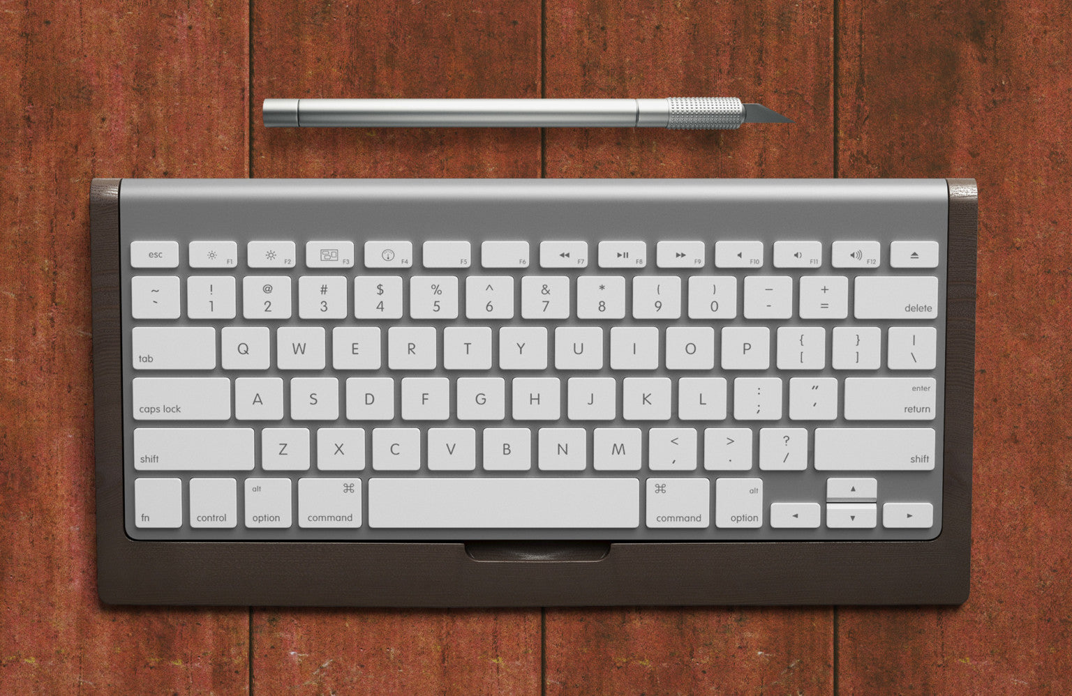 Authentic Presenting Mockup Scene with Empty Paper