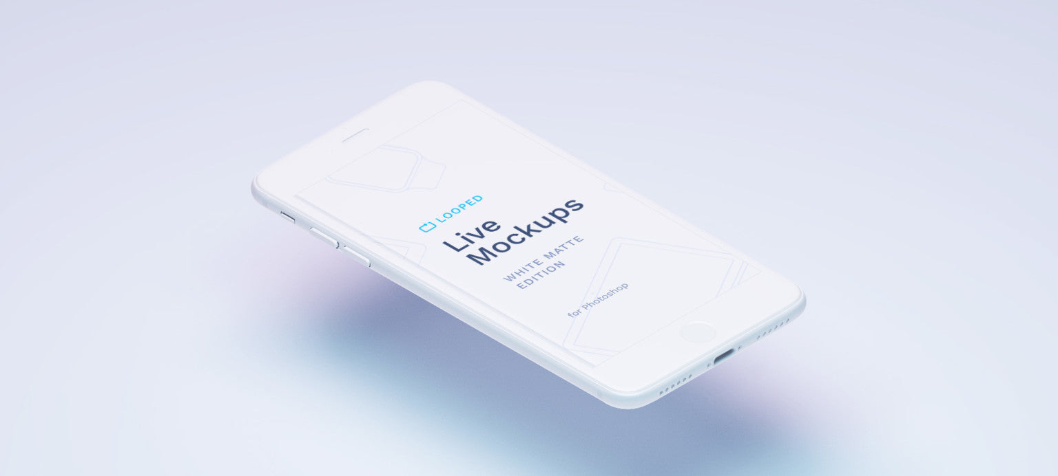 8 White Matte Apple Devices Mockups
