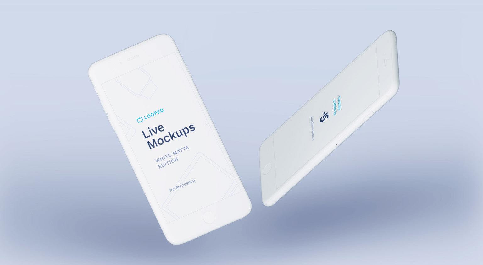 8 White Matte Apple Devices Mockups