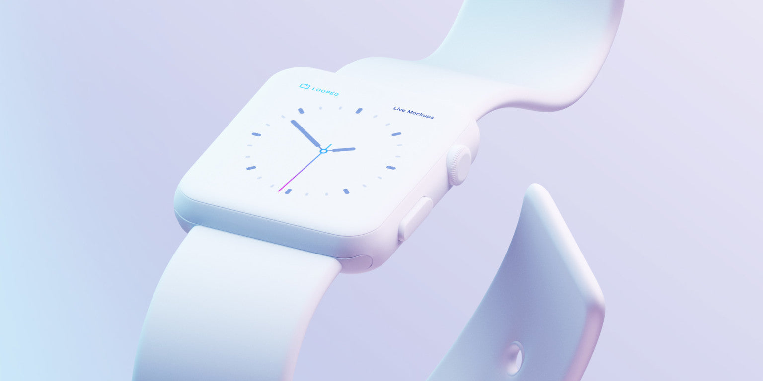 8 White Matte Apple Devices Mockups