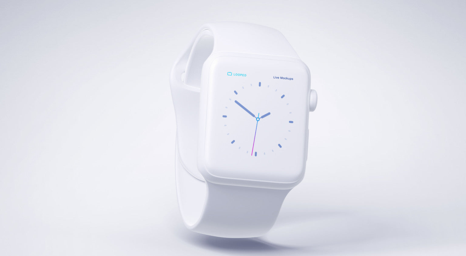 8 White Matte Apple Devices Mockups