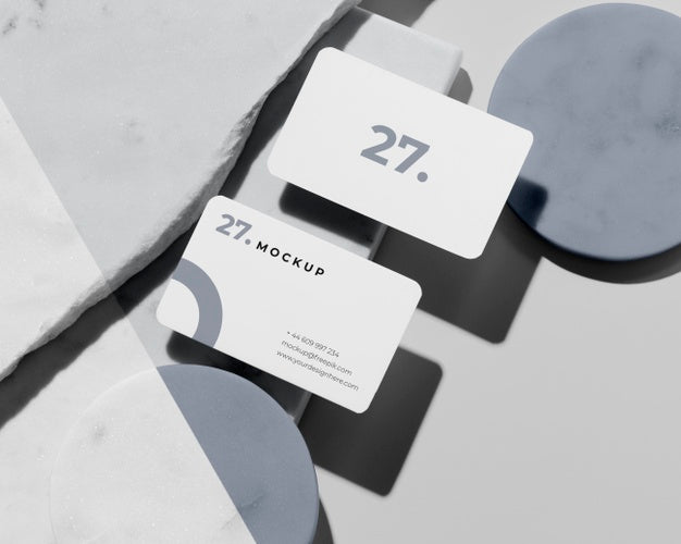 Modern Arrangement Of Mock-Up Business Card Psd