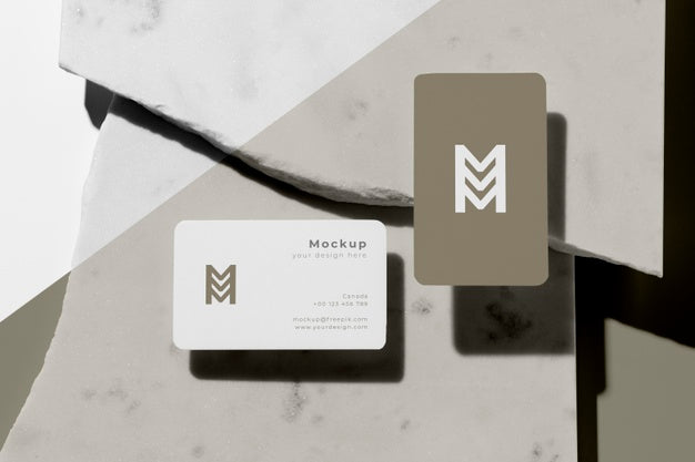 Modern Arrangement Of Mock-Up Business Card Psd