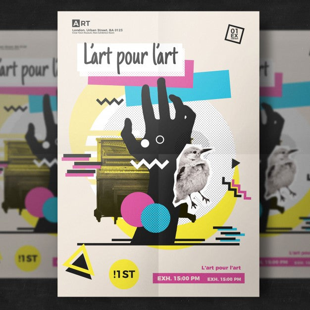 Modern Artistic Flyer Template Psd