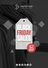 Modern Black Friday Cover Mockup Psd