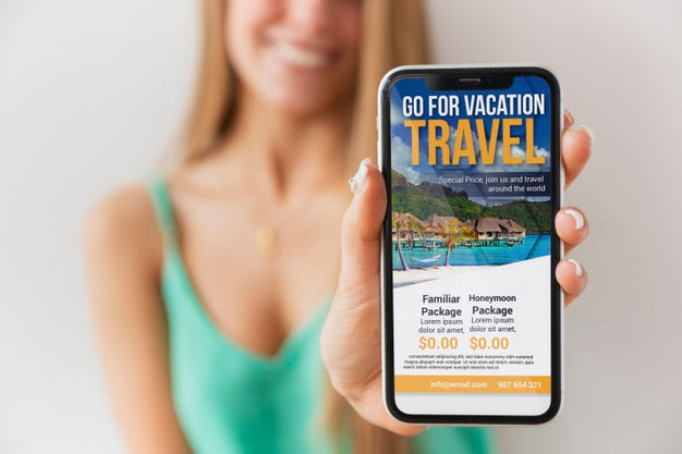 Modern Blogger Concept Mock-Up Psd