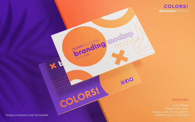 Modern Branding Mockup With Business Cards Psd