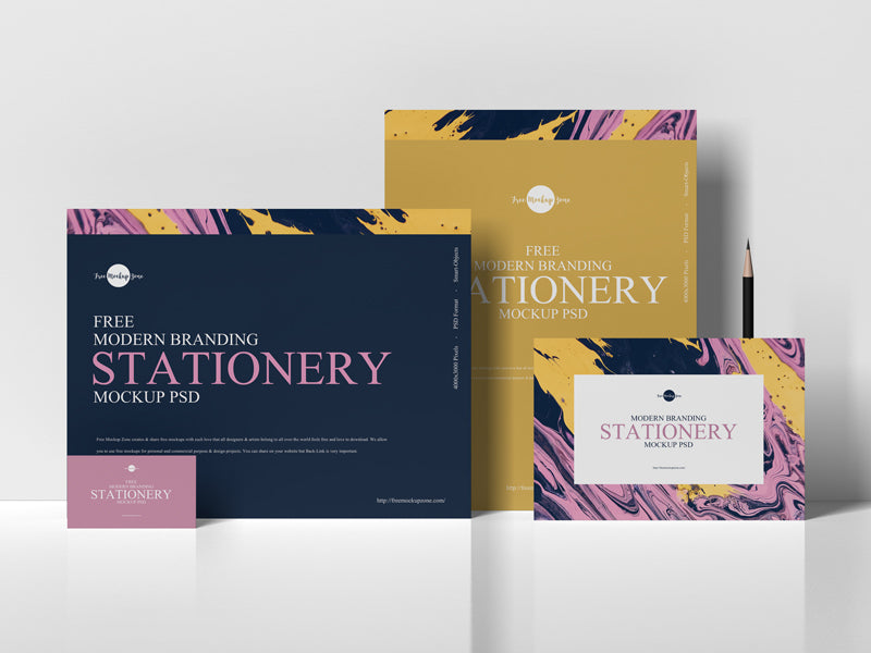 Modern Branding Stationery Mockup Psd