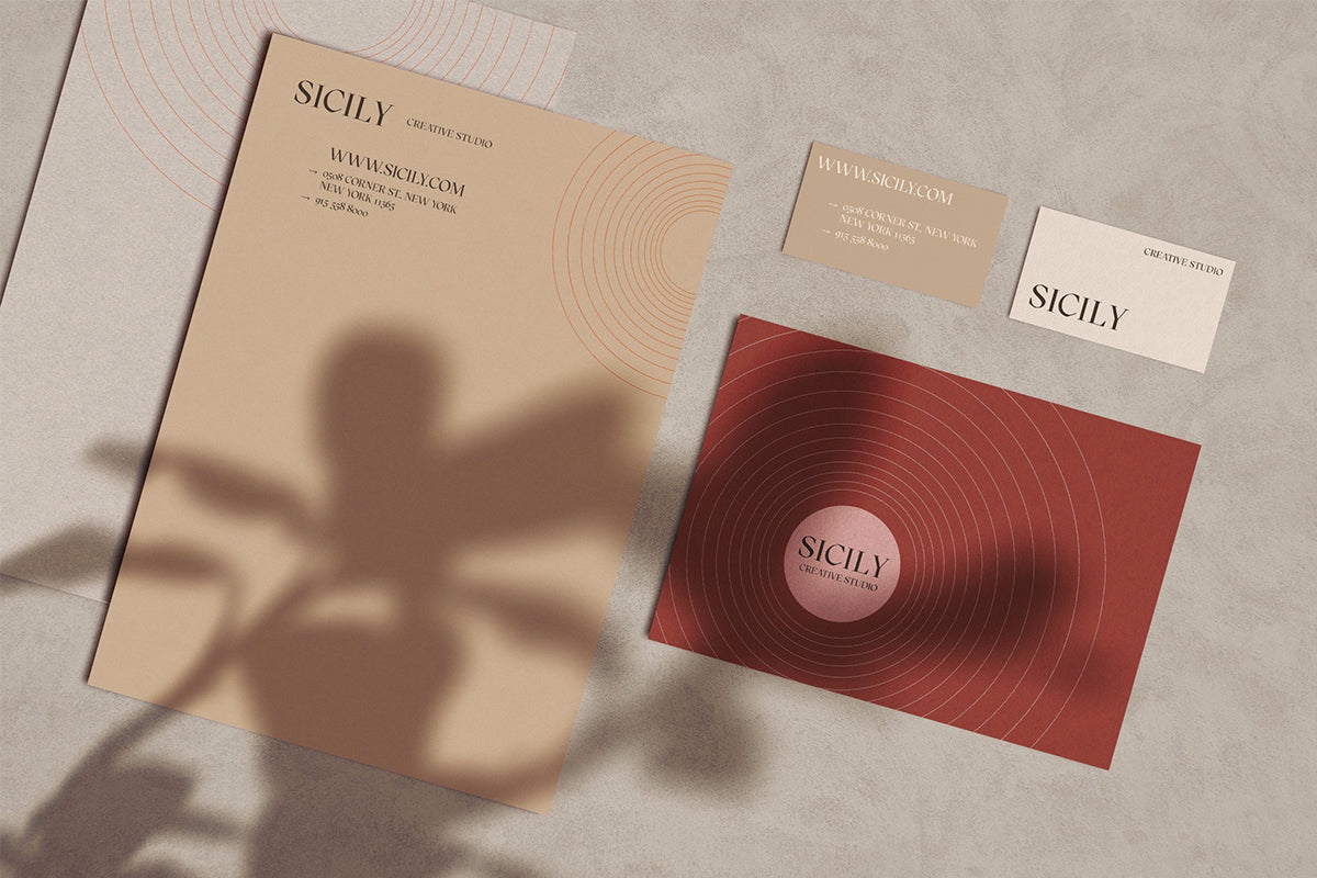 Modern Branding Stationery