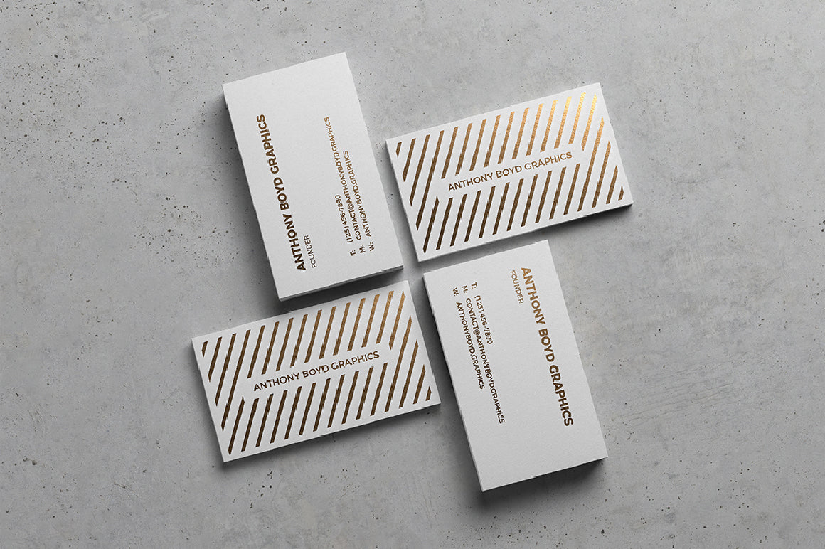 Modern Business Card Showcase Mockup