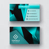 Modern Business Card With 3D Shapes Psd