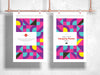Modern Clipped Hanging Poster Mockup Vol 2