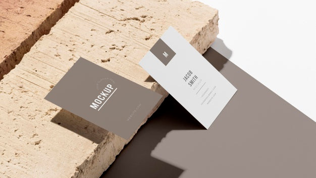 Modern Composition Of Mock-Up Business Card Psd