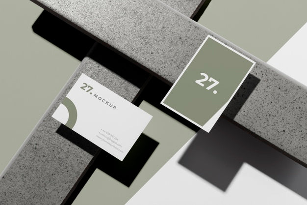 Modern Composition Of Mock-Up Business Card Psd