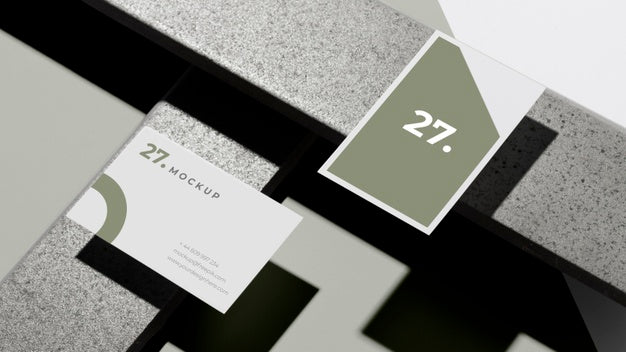 Modern Composition Of Mock-Up Business Card Psd