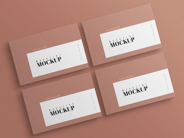 Modern Couple Of Magazine Mockup Psd