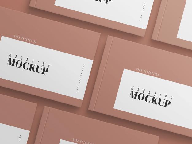 Modern Couple Of Magazine Mockup Psd