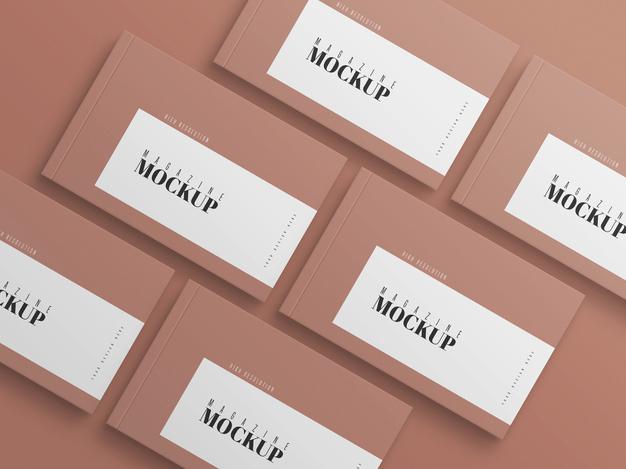 Modern Couple Of Magazine Mockup Psd