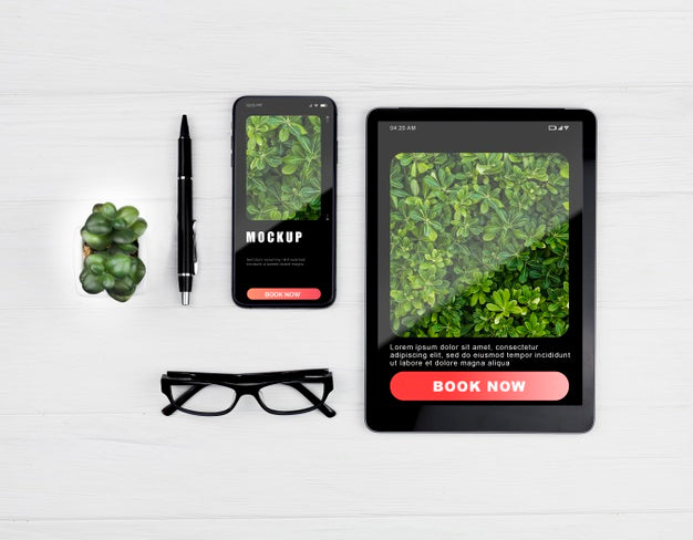 Modern Devices At Office Psd