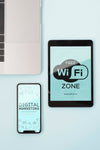 Modern Devices With Wifi Connection Psd