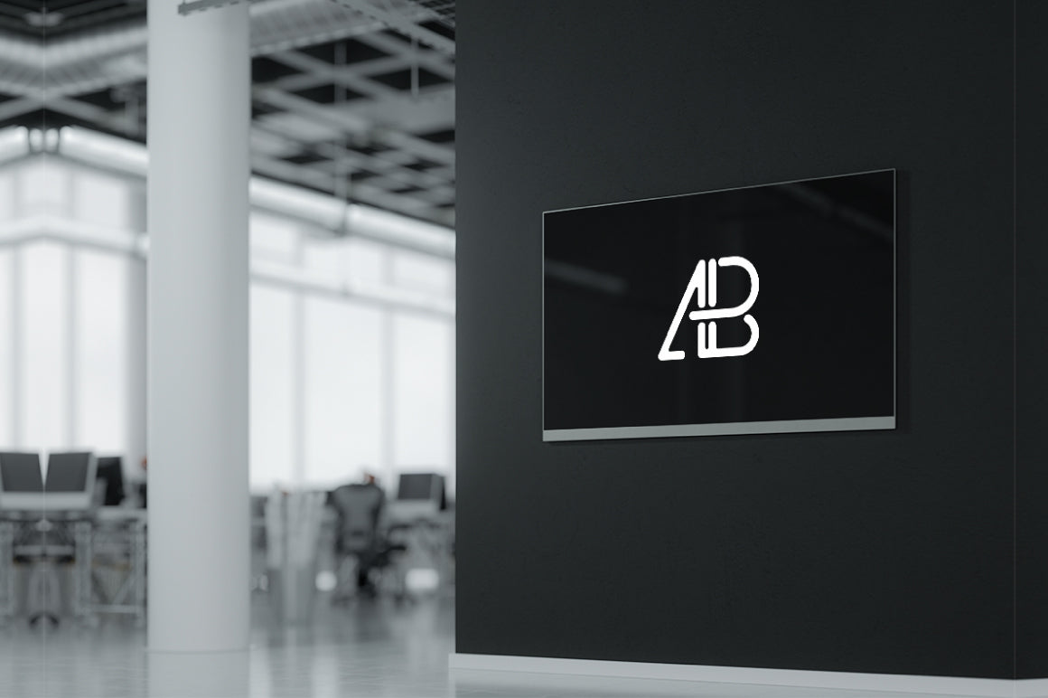 Modern Digital Signage Mockup