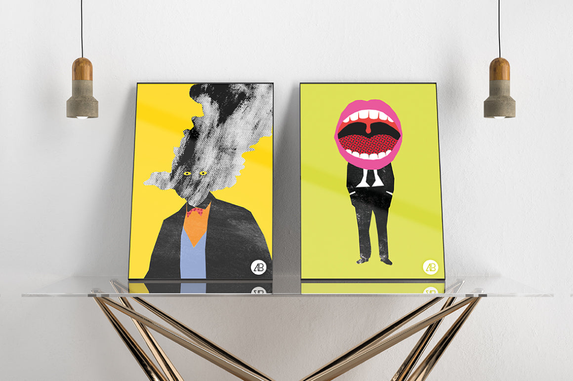 Modern Double Poster Mockup Vol.3