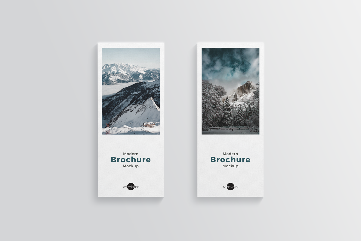 Modern Front Back Brochure Mockup 2018