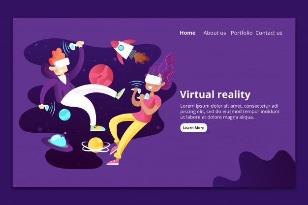 Modern Landing Page Mockup Psd