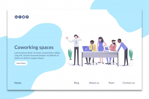 Modern Landing Page Mockup Psd