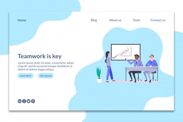 Modern Landing Page Mockup Psd